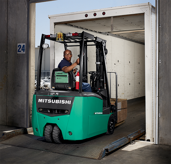 Mitsubishi 3-Wheel Counterbalance Forklift Application
